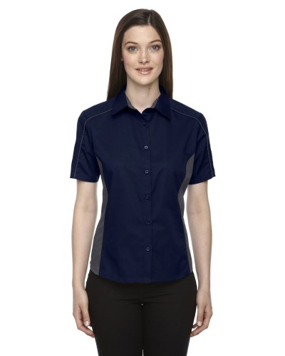 Ash City - North End 77042 Ladies' Fuse Colorblock Twill Shirt