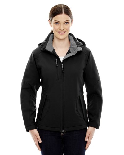 Ash City - North End 78080 Ladies' Glacier Insulated Three-Layer Fleece Bonded Soft Shell Jacket with Detachable Hood