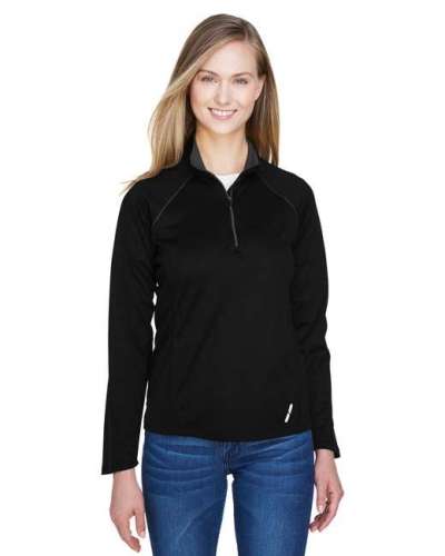 Ash City - North End 78187 Ladies' Radar Quarter-Zip Performance Long-Sleeve Top