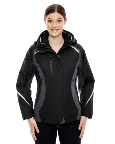 Ash City - North End 78195 Ladies' Height 3-in-1 Jacket with Insulated Liner