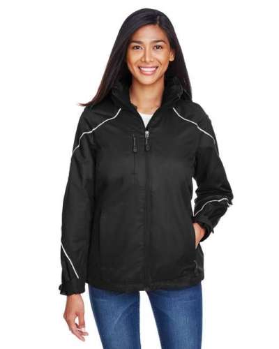 Ash City - North End 78196 Ladies' Angle 3-in-1 Jacket with Bonded Fleece Liner