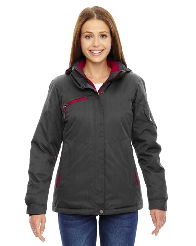 Ash City - North End 78209 Ladies' Rivet Textured Twill Insulated Jacket