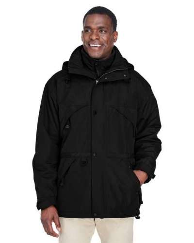 Ash City - North End 88007 Adult 3-in-1 Parka with Dobby Trim