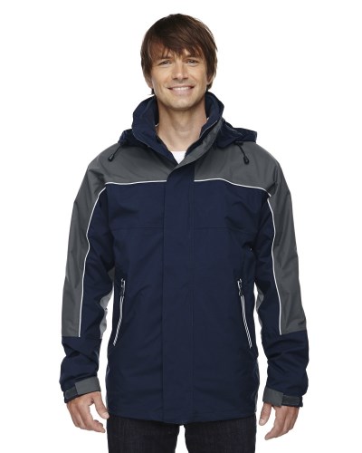 Ash City - North End 88052 Adult 3-in-1 Seam-Sealed Mid-Length Jacket with Piping