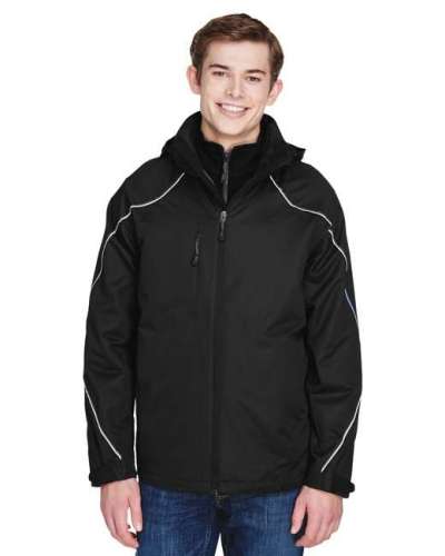 Ash City - North End 88196T Men's Tall Angle 3-in-1 Jacket with Bonded Fleece Liner