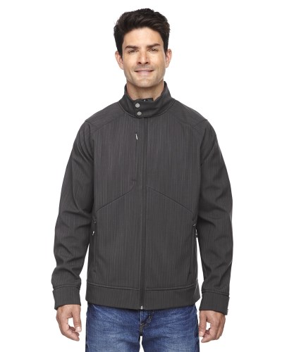 Ash City - North End 88801 Men's Skyscape Three-Layer Textured Two-Tone Soft Shell Jacket