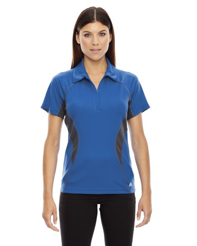 Ash City - North End Sport Red 78657 Ladies' Serac UTK coollogik™ Performance Zippered Polo