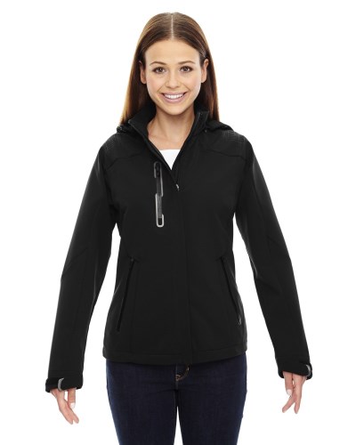 Ash City - North End 78665 Ladies' Axis Soft Shell Jacket with Print Graphic Accents