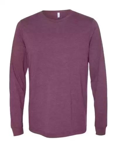 BELLA + CANVAS 3513 Unisex Triblend Long Sleeve Tee 2 Pack