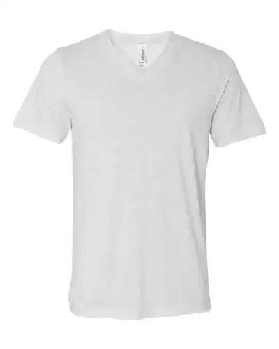 BELLA + CANVAS 3415 Unisex Triblend V-Neck Tee 2 Pack