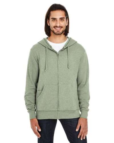 Threadfast Apparel 321Z Unisex Triblend French Terry Full-Zip