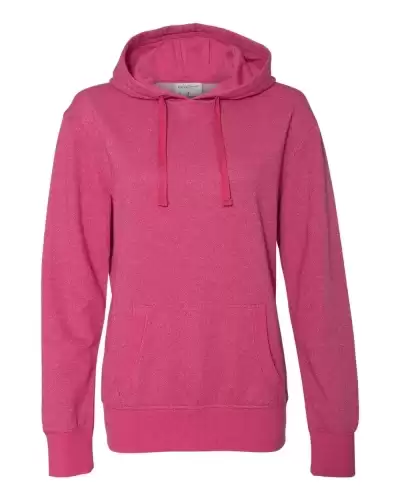 J America 8860 Women?s Glitter French Terry Hooded Sweatshirt 2 Pack