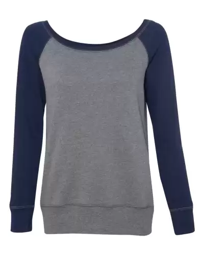 BELLA + CANVAS 7501 Women?s Sponge Fleece Wide Neck Sweatshirt 2 Pack