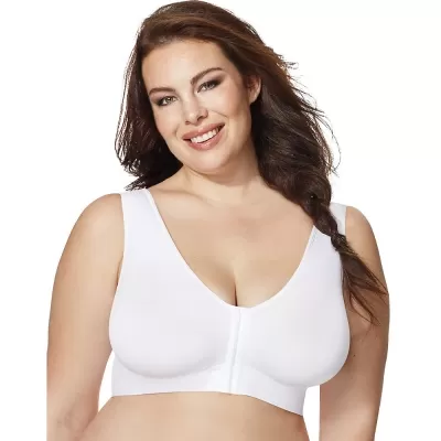 Just My Size Pure Comfort Front-Close Wirefree Bra