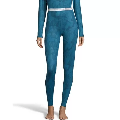 Hanes Womens Print 4-Way Stretch Thermal Pant