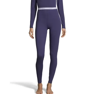 Hanes Womens Solid 4-Way Stretch Thermal Pant