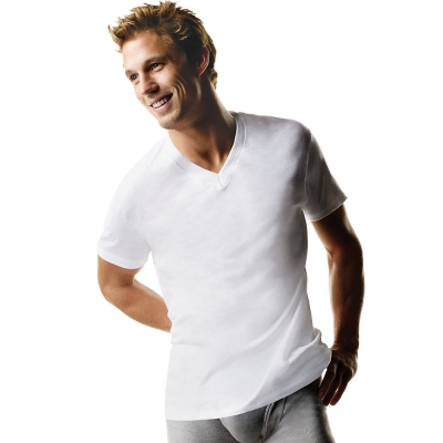 Hanes ComfortSoft TAGLESS Mens Big & Tall V-Neck Undershirt 3-Pack