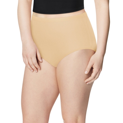 Just My Size TAGLESS Cotton Brief Panties, Assorted 5-Pack