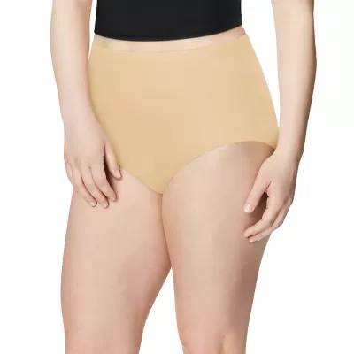 Just My Size TAGLESS Cotton Brief Panties, Assorted 5-Pack