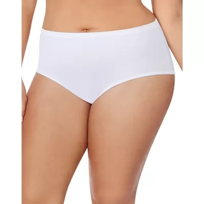 Just My Size Cotton TAGLESS Brief Panties  5-Pack, Basic Assortment