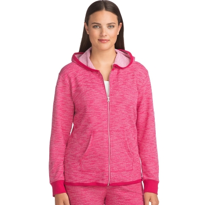 Hanes Womens French Terry High Low Zip Hoodie