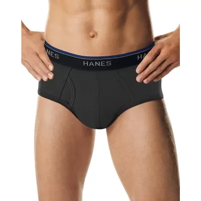 Hanes FreshIQ Mens ComfortBlend Dyed Briefs 4-Pack