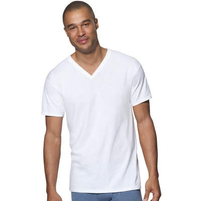 Hanes Ultimate 153 ComfortSoft TAGLESS Mens V-Neck Undershirt 3-Pack