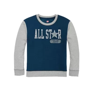 Hanes Boys Graphic Fleece Colorblocked Sweatshirt