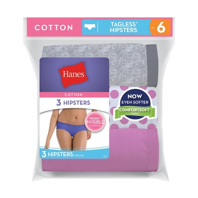Hanes Womens Cotton Hipsters