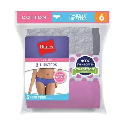 Hanes Womens Cotton Hipsters