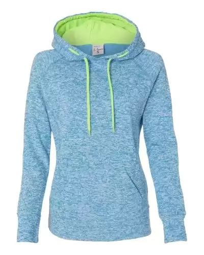 J America 8616 Women?s Cosmic Fleece Hooded Sweatshirt 2 Pack