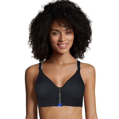 Maidenform Sport Secure Zip Front Underwire Racerback
