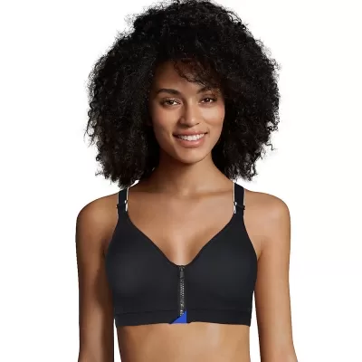 Maidenform Sport Secure Zip Front Underwire Racerback