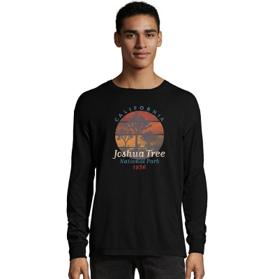 Hanes ComfortWash Joshua Tree National Park Graphic Long Sleeve Tee