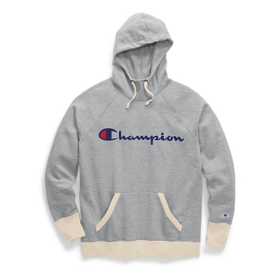 Champion Womens Plus Powerblend Fleece Hoodie, Script Logo