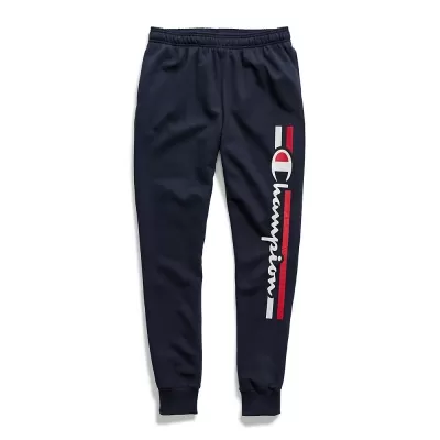Champion Mens Powerblend Fleece Joggers, Vertical Logo