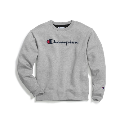 Champion Mens Powerblend Crew, Script Logo