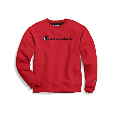 Champion Mens Powerblend Crew, Script Logo