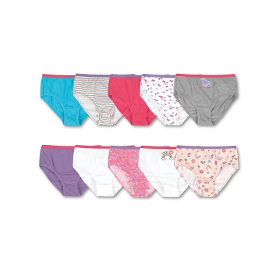 Hanes Girls Cotton Briefs 10-Pack