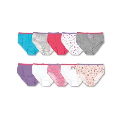 Hanes Girls Cotton Briefs 10-Pack