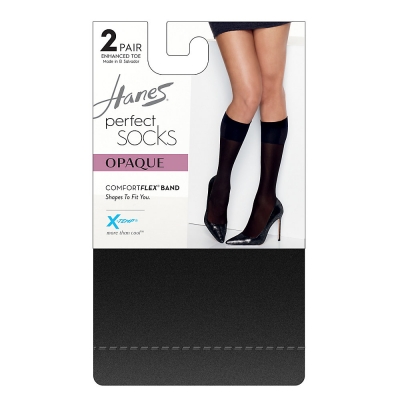 Hanes Perfect Socks Opaque Trouser