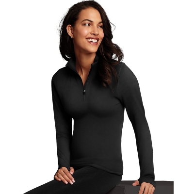 Maidenform Baselayer Thermal Mock Zip