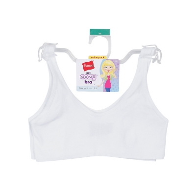 Hanes Girls Cozy Seamless Wirefree Bra 2-Pack