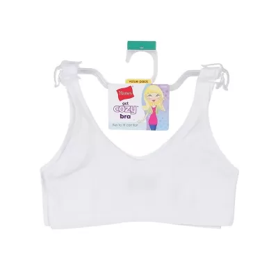 Hanes Girls Cozy Seamless Wirefree Bra 2-Pack