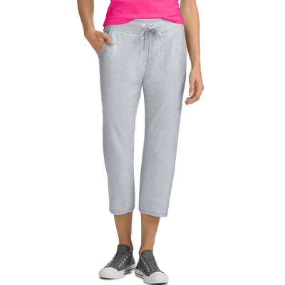 Hanes Womens French Terry Pocket Capri