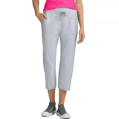 Hanes Womens French Terry Pocket Capri