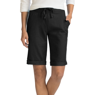 Hanes Womens French Terry Bermuda Pocket Short