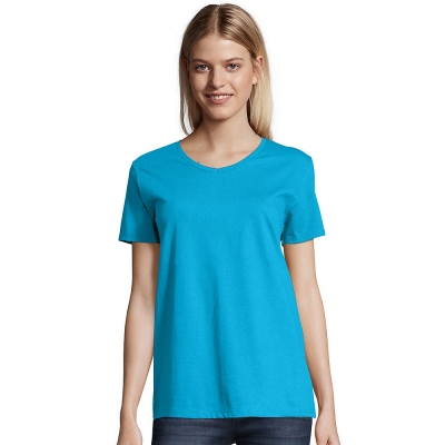 Hanes Womens ComfortSoft Short Sleeve V-neck Tee (2-pack)