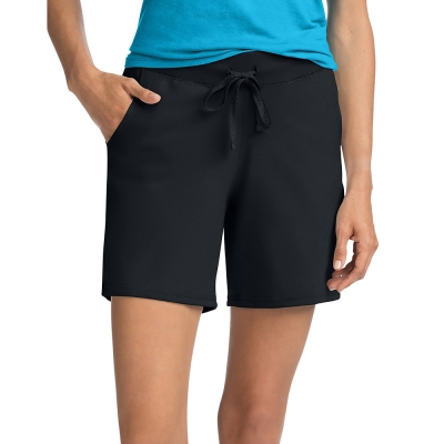 Hanes Womens Jersey Pocket Short