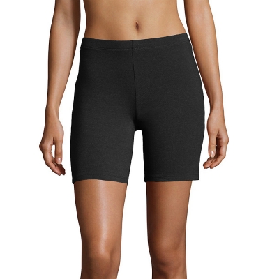 Hanes Womens Stretch Jersey Bike Shorts